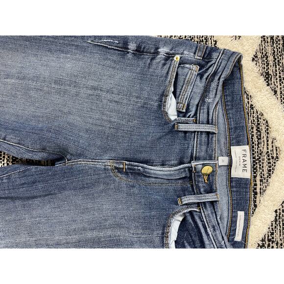 Frame Denim Le Nouveau Straight Slit From Skinny Jeans size 26 - Picture 3 of 6